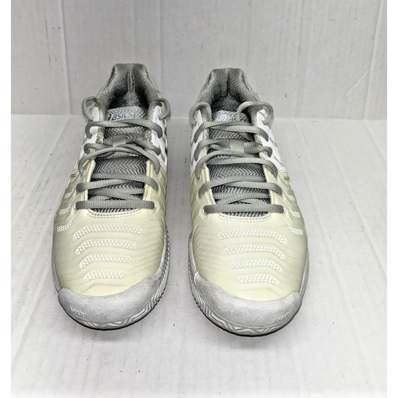 ASICS Gel Resolution 7 1/2 White Silver Size 7 1/2 Women - Picture 3 of 8